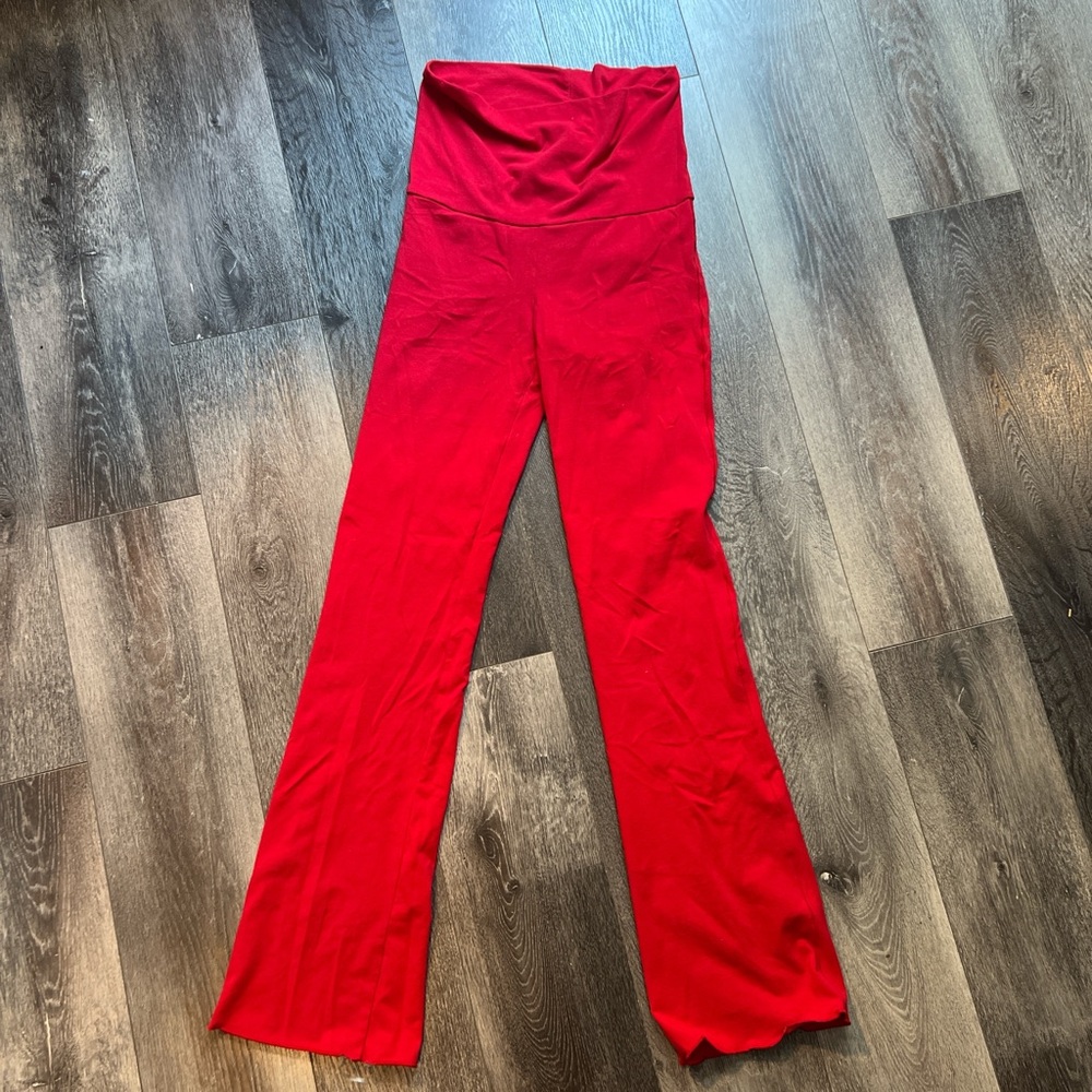 SKIMS Red Flare Boot Cut Pants